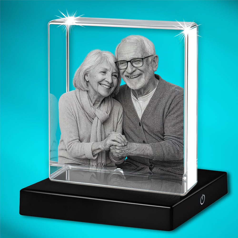 Foto cuadrada de cristal 3D
